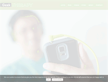 Tablet Screenshot of geektherapy.com